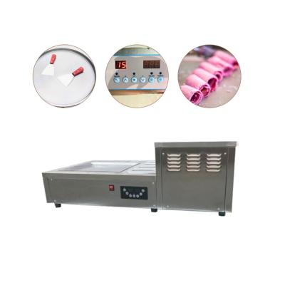 Machine Ice Roll plancha glacée ronde 40cm 4 bacs